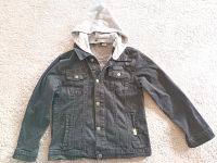 Jeansjacke schwarz mit Kapuze 146 Hessen - Hofbieber Vorschau