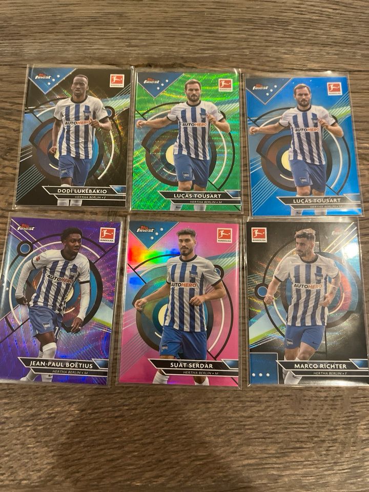 Topps Finest Hertha Berlin Bulk Lot Tousart Richter Serdar in Hamm