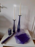 Dekopaket in lila/ purple, 5 Teile, 2x Vase, Stoff, Kerzensand Niedersachsen - Hameln Vorschau