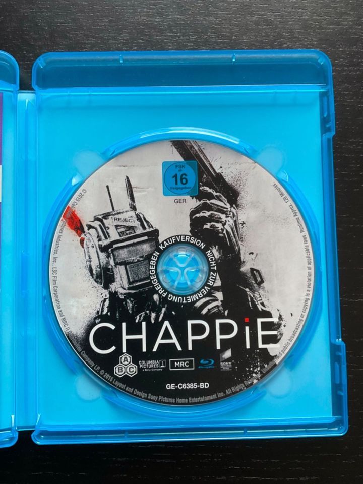 Blu Ray 4K Chappie - Action-Thriller mit Dev Patel und Hugh Jackm in Görzig