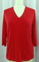 OLSEN Damen T-Shirt V-Ausschnitt 3/4 Arm Elasthan Rot Gr. 38 Hessen - Herleshausen Vorschau