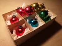 Antike Weihnachtsbaumkugeln Glas bunt blau gold rot grün blau pin Niedersachsen - Lüneburg Vorschau