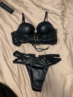 Dessou Set Leder schwarz Push Up S/75B Hessen - Kassel Vorschau