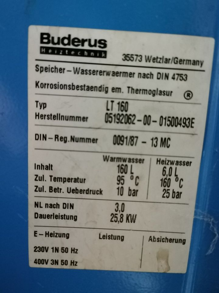 Buderus Öl-Heizung G115-21RE in Rechenberg-Bienenmühle