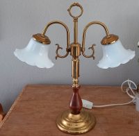 Zweiarmige Messing-Tischlampe Antiquität Bayern - Lindau Vorschau