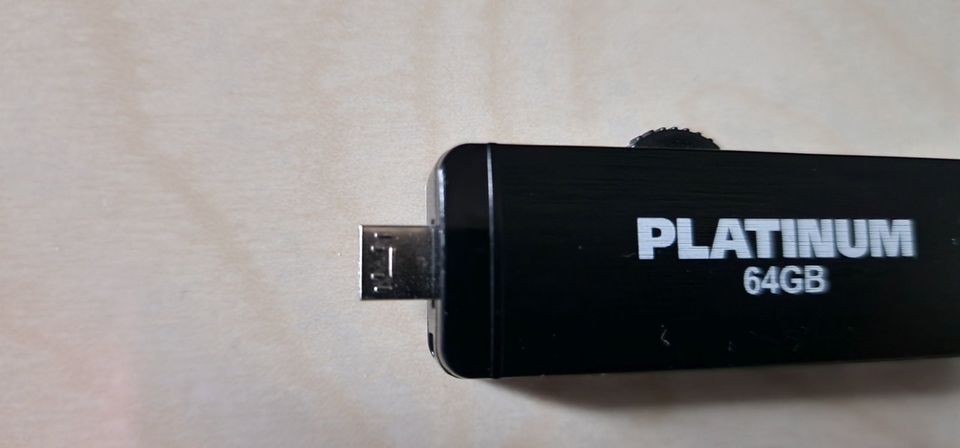 Platinum 64GB 3.0 Double Slider USB A & Micro USB Stick in Oberndorf am Neckar