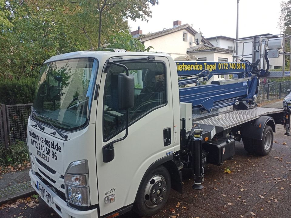 Minikran 260 kg Hubsteiger 25 m kurzfristig mieten Steiger in Berlin