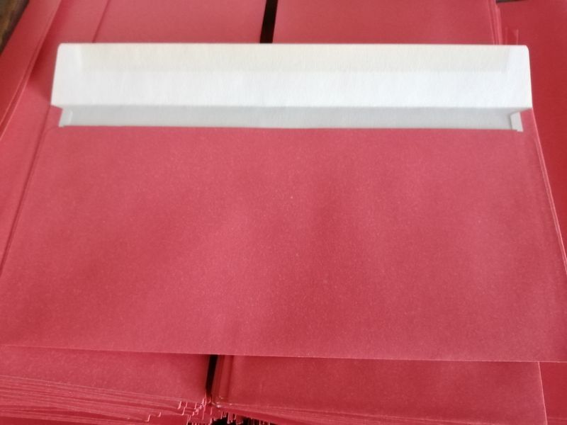 9 x Briefumschläge DIN-Lang - Rot Briefumschlag Kuvert Briefkuve in Stegaurach