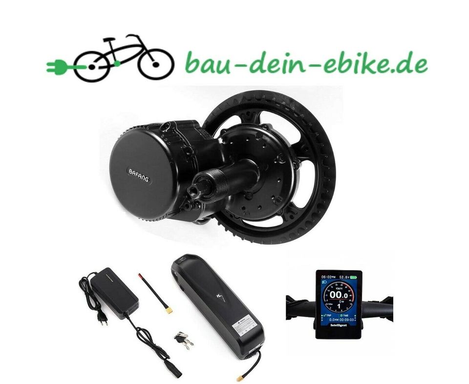 BAFANG 36V/500W 100Nm Komplett Umbausatz e-Bike Akku 624Wh in Soest