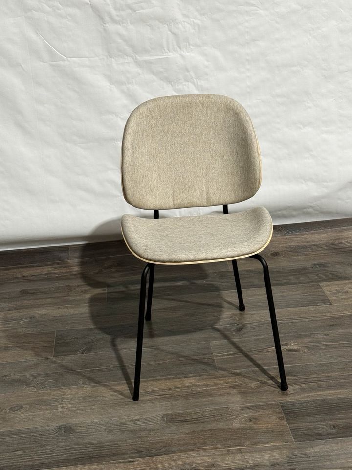 Stuhl Design Weiß Stoff Holz nicht Leder Neu UVP 420€ in Dortmund