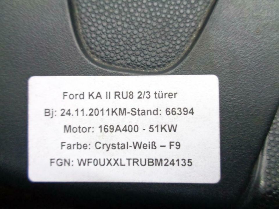 Ford KA II RU8 1.2l 51Kw Lenkrad Kunststoff 3 Speichen 61990120A in Gelsenkirchen