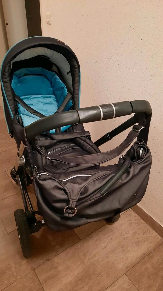 Kombi Kinderwagen Hartan VIP GT Wickeltasche in Feucht