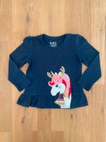 Langarmshirt Shirt dunkelblau Einhorn happy girls club 104 98 Bayern - Großmehring Vorschau