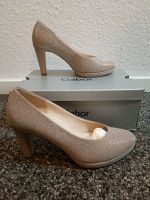 Gabor Plateaupumps (rosa + gold metallic glitzer), Gr. 40 ½ EU Baden-Württemberg - Gaggenau Vorschau