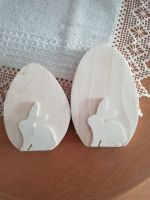 2er Set Deko Ostern Holz Hase Ei Geschenk Nordrhein-Westfalen - Emsdetten Vorschau