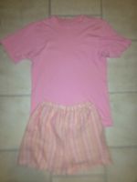 Kurzer Schlafanzug pink gestreift kurze Hose T-Shirt 36 38 Schleswig-Holstein - Lübeck Vorschau