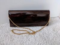 Vintage Leder Clutch Tasche braun chain Schlangen Design ketten Dresden - Innere Altstadt Vorschau