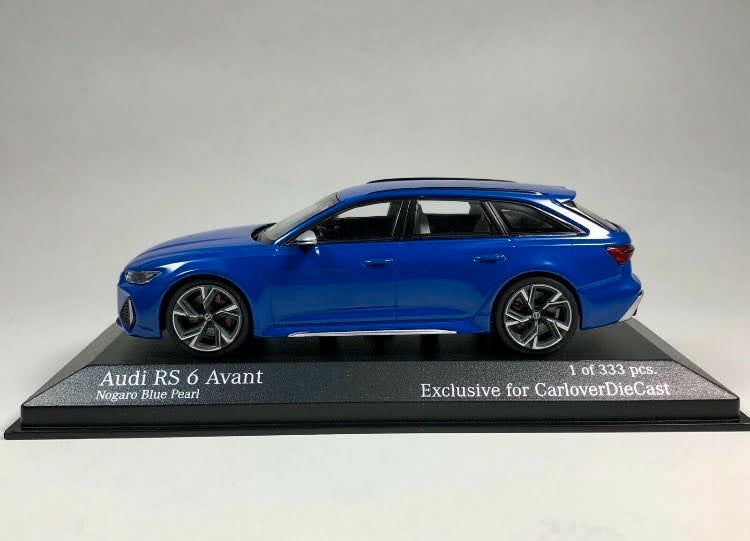 Audi RS6 Avant 1:43 nogaroblau nogaro blau Blue 1 of 333 in Marktredwitz