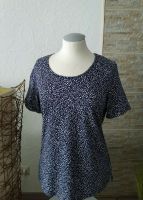 Gr.S 38-40 Damen Bluse GINA LAURA Shirt gemustert Weiß Blau Visko Baden-Württemberg - Crailsheim Vorschau