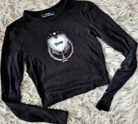 Bauchfreies langärmeliges Graphic Tee Crop Top | Grunge Punk Y2K Berlin - Biesdorf Vorschau