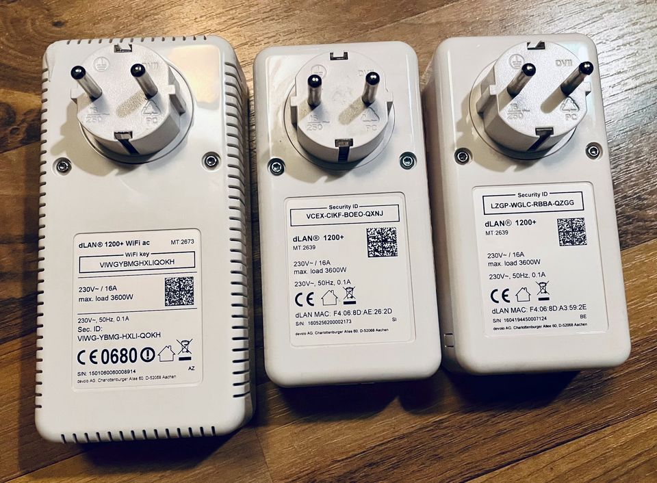 DEVOLO POWER KIT ⚡️ dLAN 1200+WiFi Adapter ➕ 2xPowerline Adapter in Hannover