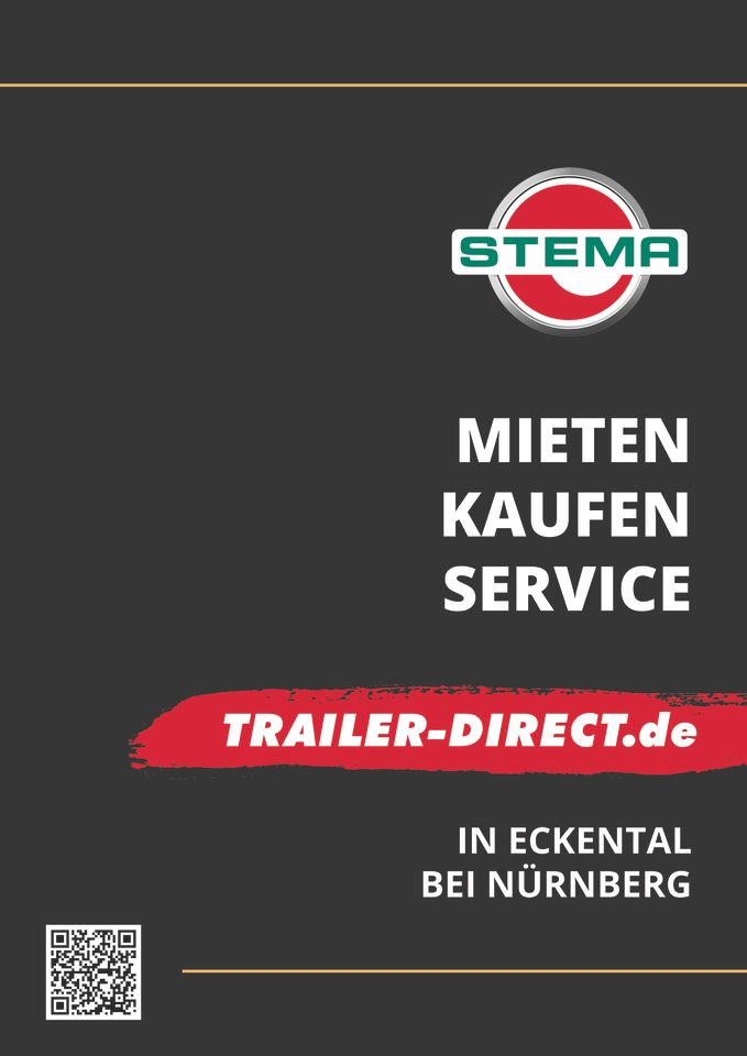 STEMA ⚡ - SH 20-25-15.2 ⚡ Hochlader ⚡ 2000 kg ⚡ Tandem in Eckental 