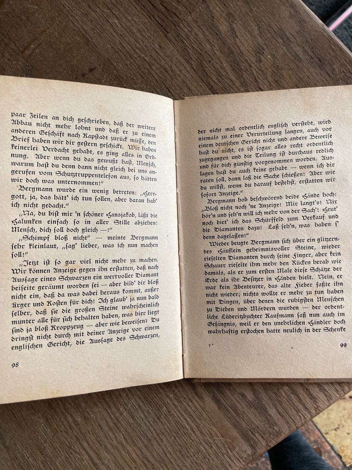 Buch Antik 1942 Der Blaue Diamant gebunden Sofie v. Uhde Mühlhaus in Salzwedel