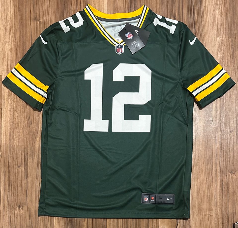 Nike NFL Aaron Rodgers Green Bay Packers Trikot Jersey Football in