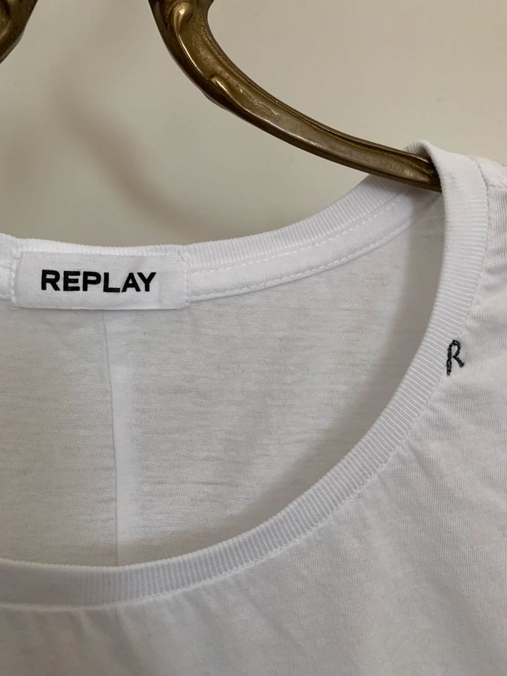 Replay ✅ Top Shirt S/M Neu Weiß Schwarz in Lünen
