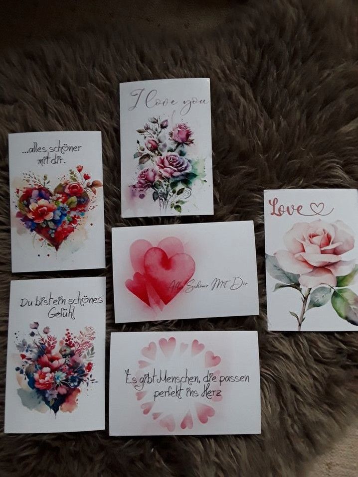 Karte mit Umschlag Liebe Valentinstag Herz in Rostock