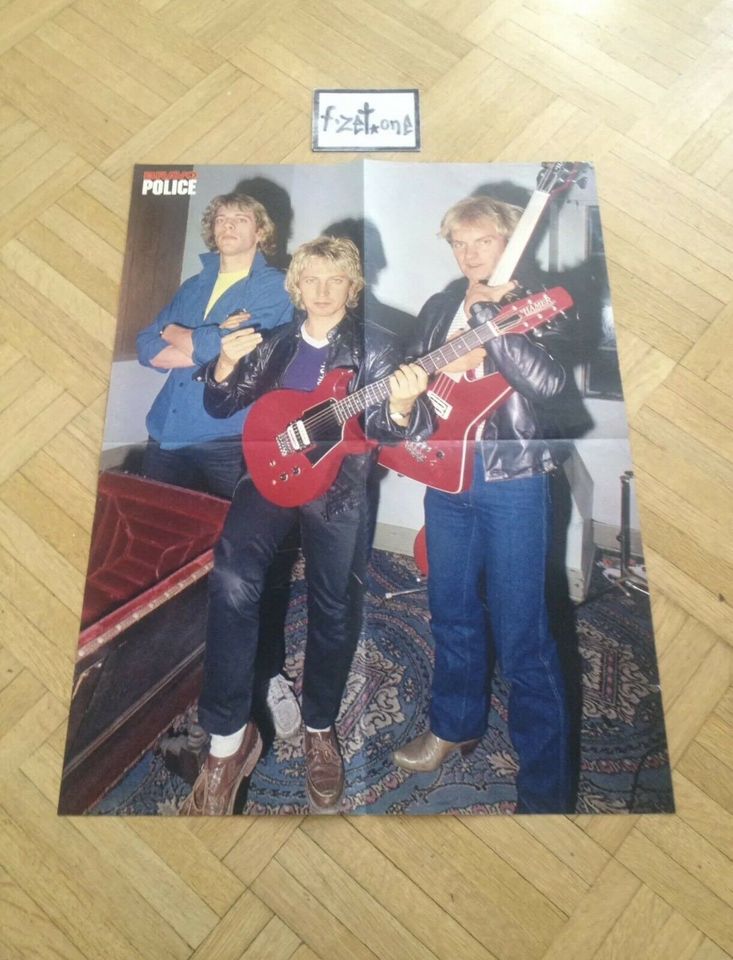 »POLICE (Sting) / DIE BLAUE LAGUNE« orig. BRAVO Poster-80er Jahre in Hunderdorf