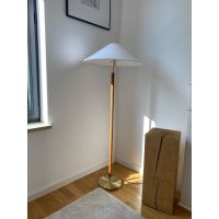 Stehlampe aus Holz und Metall mit Lampenschirm aus Stoff H&M Home Bayern - Augsburg Vorschau