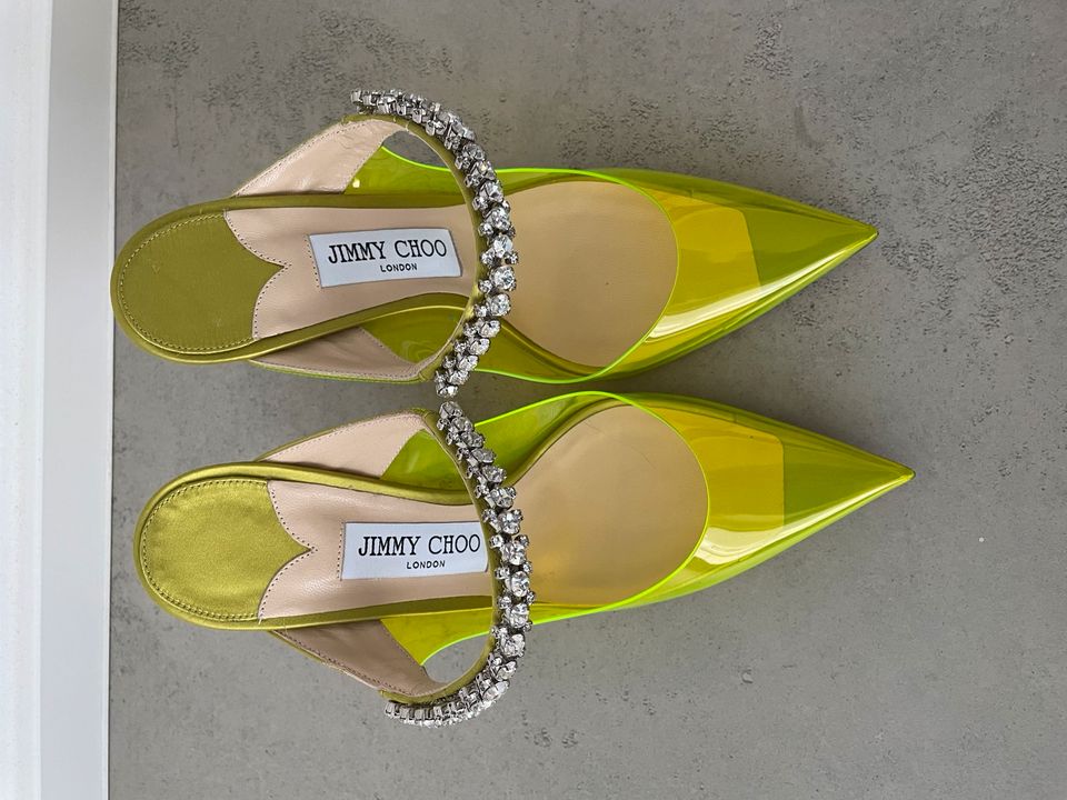 Jimmy Choo Pumps Bing 100 neon yellow neu 37,5 in Metzingen