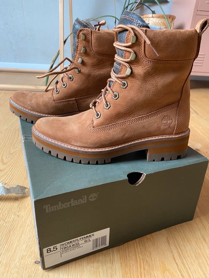 Timberlands Courmayeur Schnürstiefel/Boots Gr. 39,5 Cognacs in Bremen