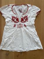 Odd Molly Bluse Gr.2 beige rot Bayern - Sonthofen Vorschau