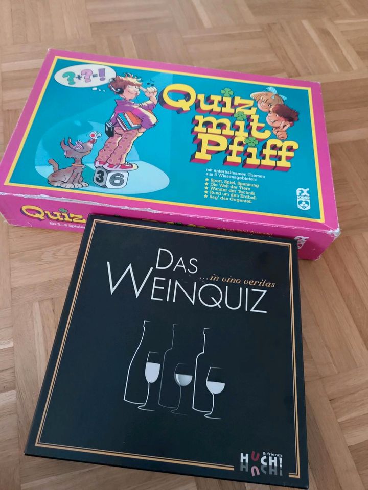 Partyspiele Set Quizspiele Quiz mit Pfiff und Das Weinquiz in München