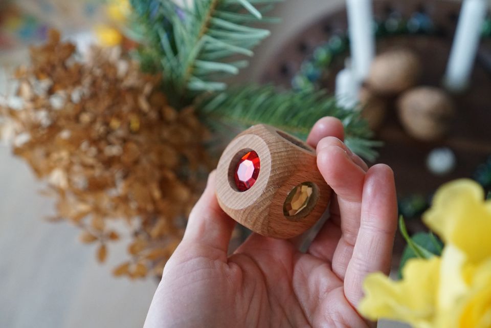 Funkelbrocken Sortierspiel im Schraubglas mit Vorlagen Montessori in Bonn