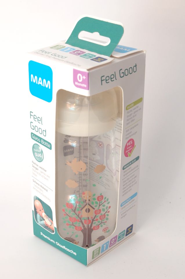 MAM Feel Good Baby Flasche aus Glas 260ml, 0+ in Nürnberg (Mittelfr)