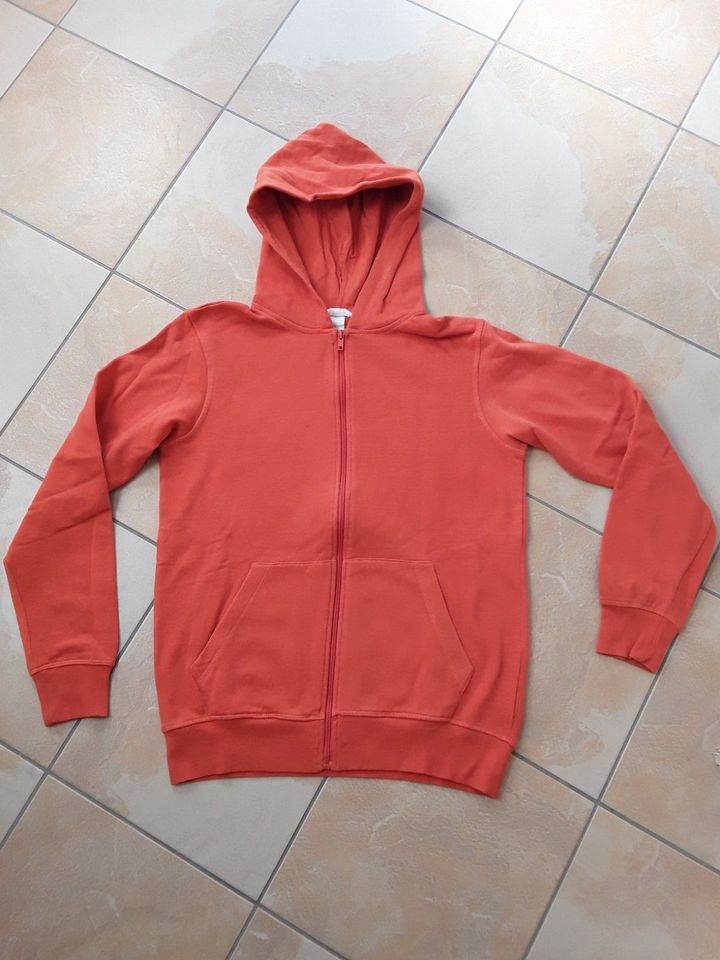 Jacke Sweatjacke orange Gr. 170 H&M *TOP* in Bürgel