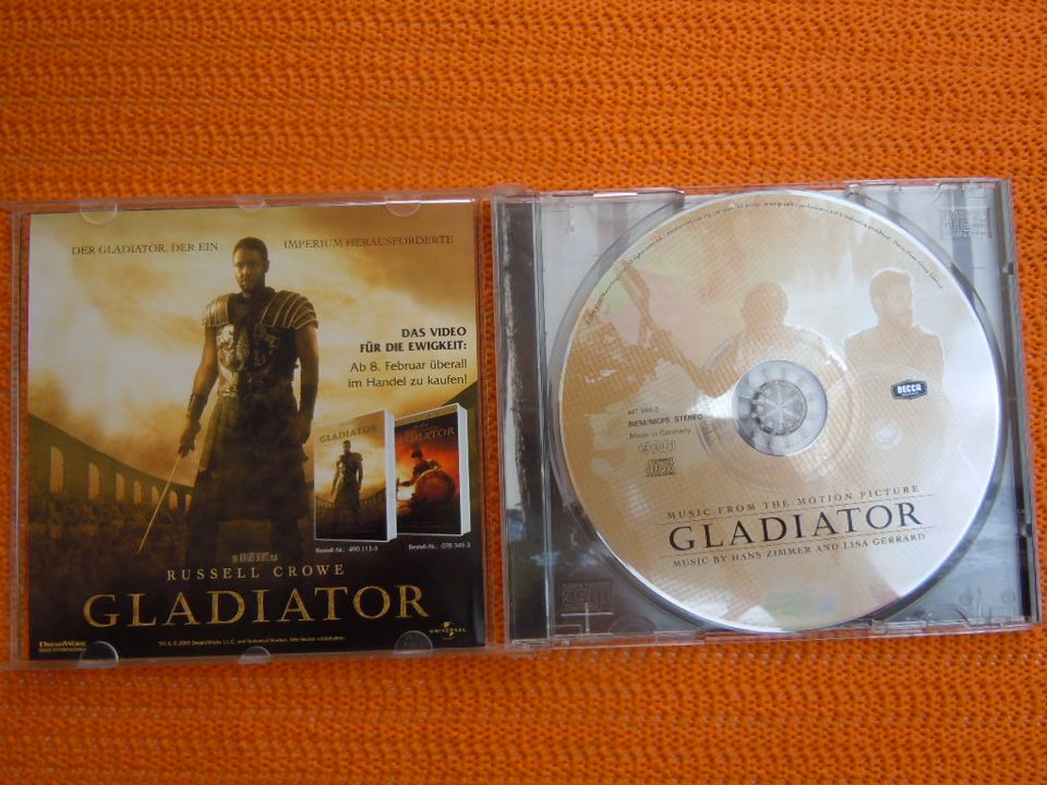 CD Gladiator  Music by Hans Zimmer and Lisa Gerrard gebraucht Pre in Aachen