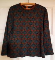 Pullover, Vintage-Pullover türkis-blau-ockerbraun gemustert Leipzig - Holzhausen Vorschau