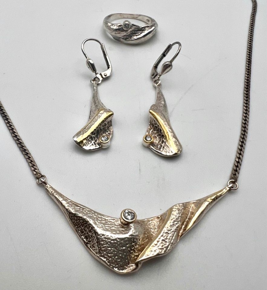 Dezentes Collier • 925.Silber • vergoldet • FJV in Essen