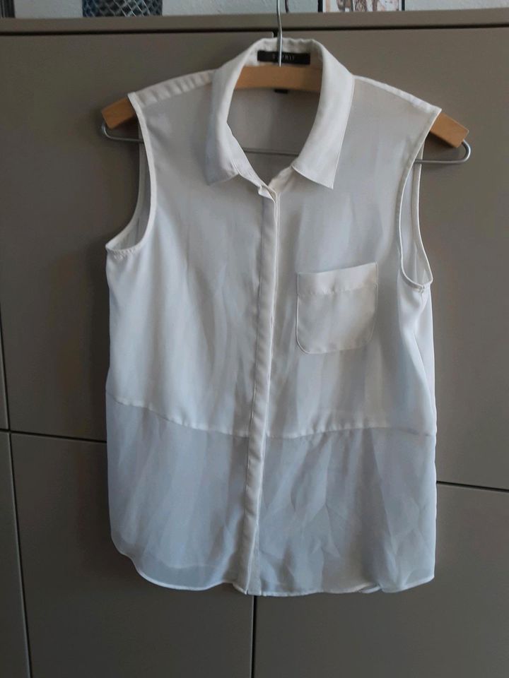 Esprit Bluse weiß Ärmellos Gr. 34 in Bremen