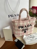 Prada Kleine Bestickte Tote Bag Raffia Bayern - Augsburg Vorschau