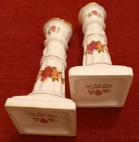 2 x Leuchter Kerzenständer Fine Bone China Cottage Rose Top ! Niedersachsen - Eystrup Vorschau