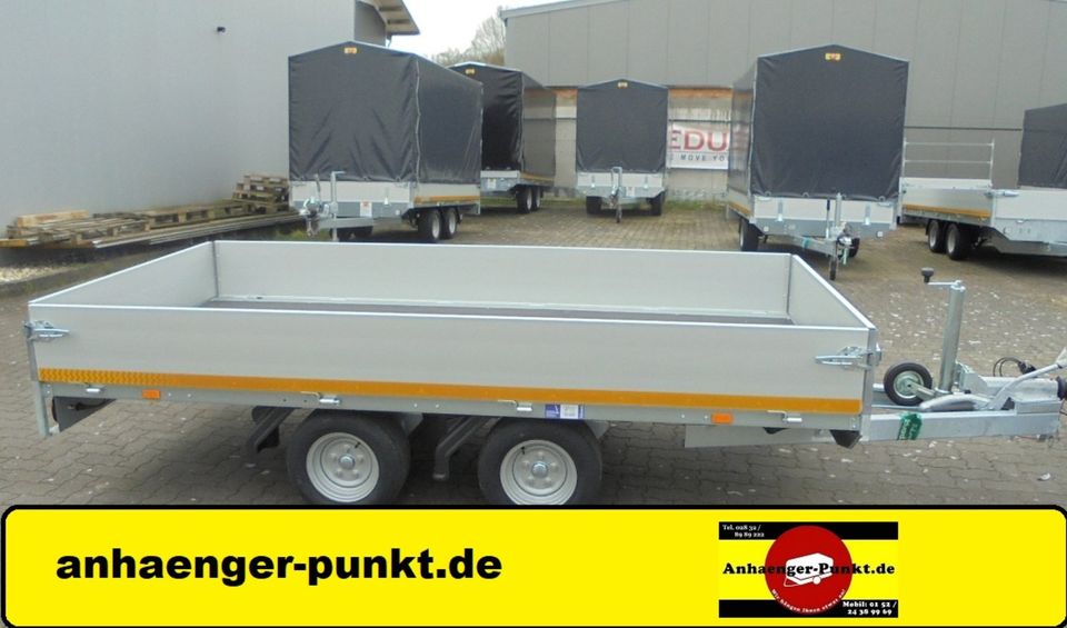 PKW PROFI Anhänger 3 m TIEFFAHRWERK LH 56 cm 2000kg 2,0t TANDEM in Rheinberg