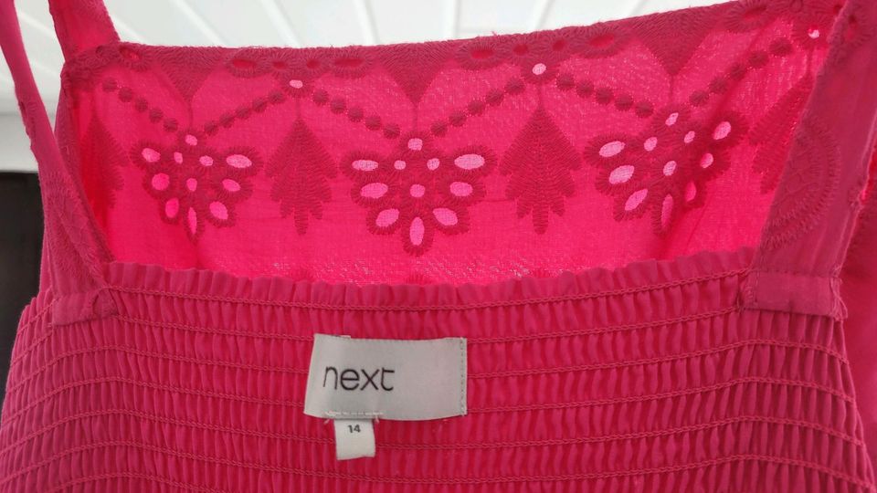 NEXT Sommerkleid Gr 40 42 (14) Maxikleid pink *wie neu in Wennigsen