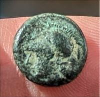 Antike griechische Münze Aiolis Elaia AE12 Athena / Getreidekorn Niedersachsen - Braunschweig Vorschau