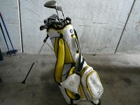 weiß-gelber Golfbag mit 10 Damenschlägern, gebraucht Baden-Württemberg - Mannheim Vorschau