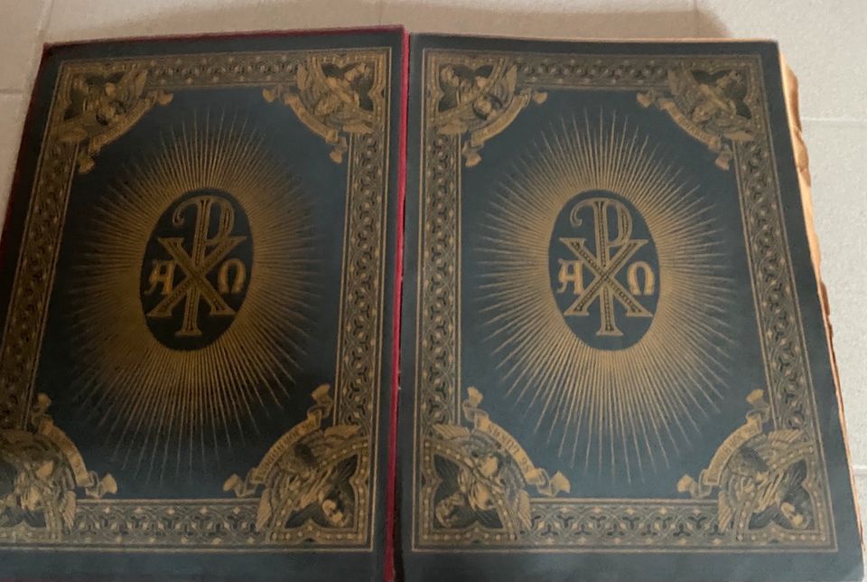 XL katholische Bilderbibel von 1909 in Gmund